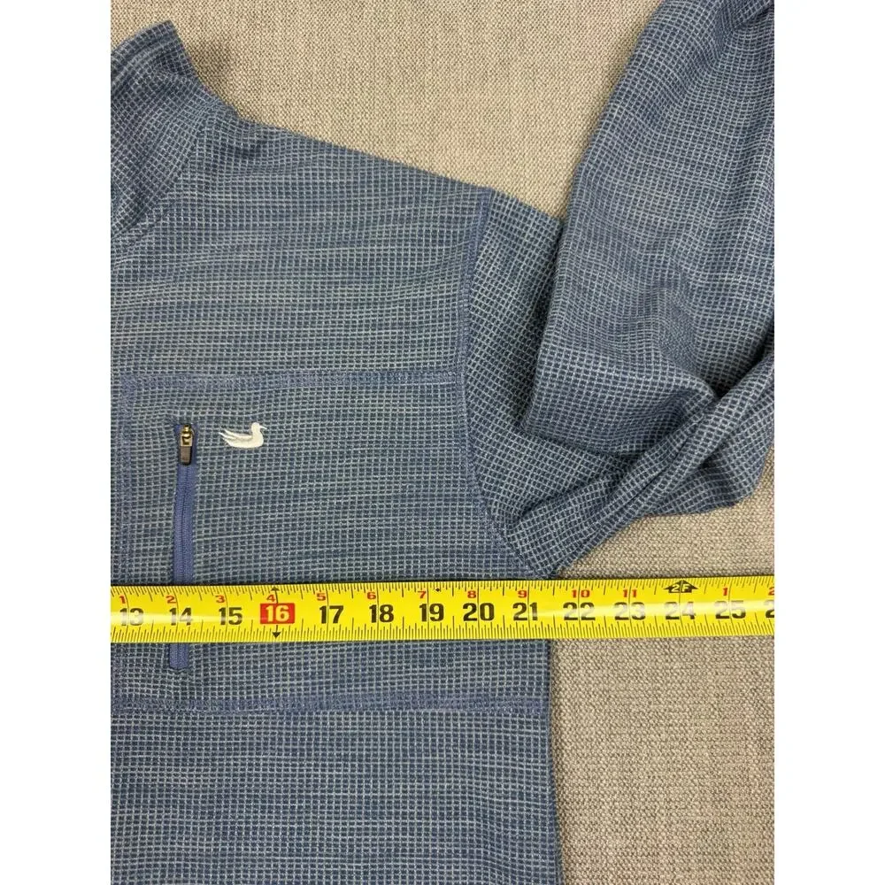 Southern Marsh FieldTec Quarter Zip Pullover Mens Small Blue Performance Shirt